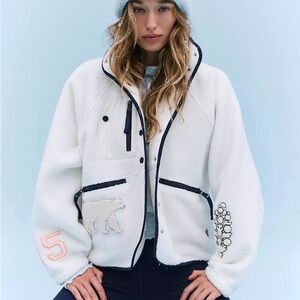 FP Movement by Free People Hit The Slopes Patch Fleece Jacket